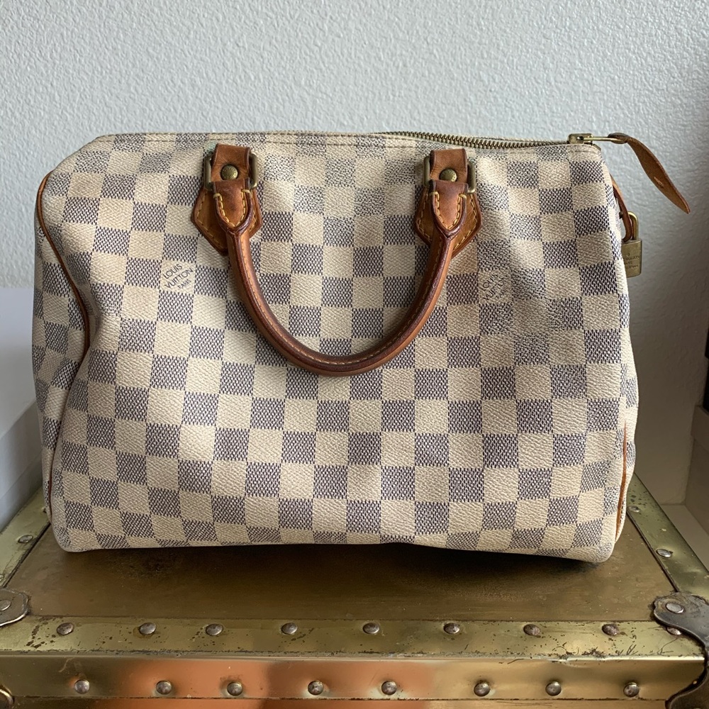 Authentic LV Damier Azur Speedy 30